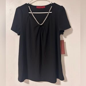 Blouse with Diamond Detail